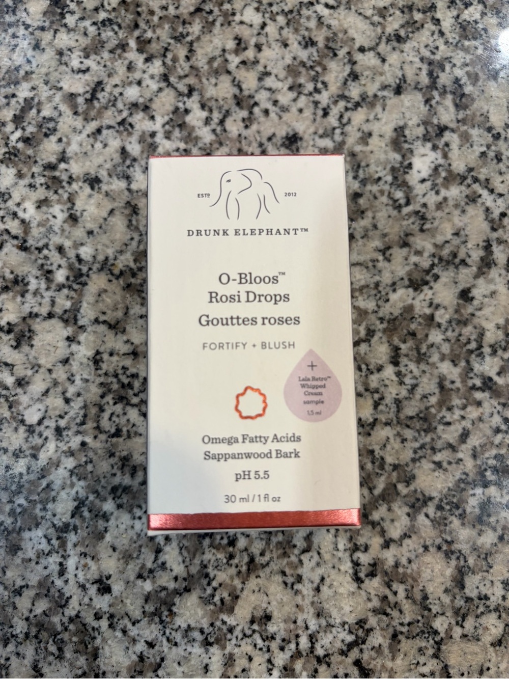 Drunk Elephant Blush Box with Rose Gold Accents